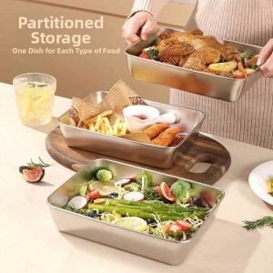 Thickened Stainless Steel Tray