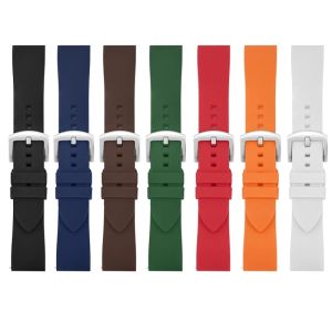 Aotelayer 18mm 19mm 20mm 21mm 22mm Width Quick release Silicone Watch Band Watrproof Sports Universal Flat Head Strap Watch Strap Replacement Watchband