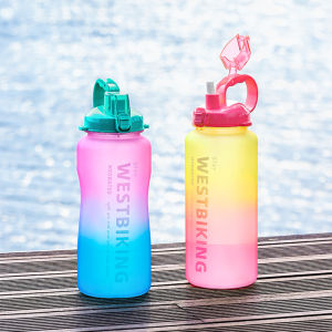 WEST BKING 2000ml Large Capcity Water Bottle Sports Water Bottle Fitness Kettle BPA Free Running Cycling Riding Sport Drink Bottle