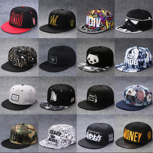 New Fashion Mens Letter Embroidery Tide All-match Flat Brim Baseball Cap Summer Hip-hop Hat Outdoor Shade Adjustable Peaked Cap