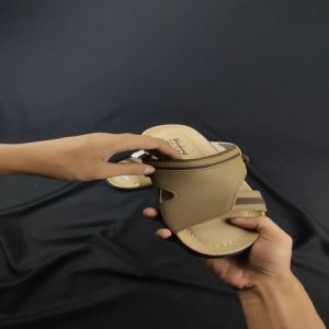 Sandal Slop Pria Bahan Kulit Working R-03 Sandal kasual pria dewasa