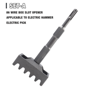 86-type Wire Box Socket Puncher 2-In-1 Electrician Slotting Tool For Electric Hammer/Electric Pick Home Square Hole Opener