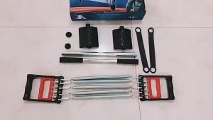 Dây Kéo Cáp 5 Lò Xo Titan Tập Thể Thao Đa Năng Có Bàn Đạp - Tập Cơ Ngực  Cơ Tay Tập GYM Hiệu Quả Tại Nhà 2023
