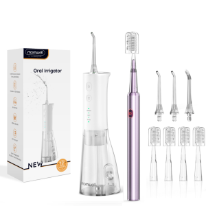 Mornwell | Water Flosser with Electric Toothbrush Combo Rechargeable Oral Irrigator and Sonic Toothbrush Kit for Deep Cleaning