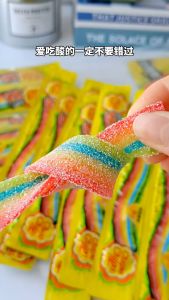 【珍宝珠】酸条软糖 缤纷果味 长条彩虹糖软糖 爆款儿童糖果中国零食