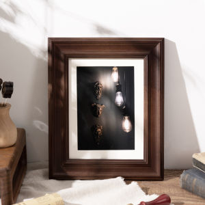 Retro American Style Picture Frame Stand 6 7 8 Inch A4 A3 Photo Washing Album Framing Wall Hanging Rectangular Solid Wood Frame