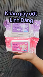 Combo 18 Bịch Khăn giấy ướt LINH ĐĂNG 700gr Không Cồn Tờ Đại Mềm Mịn Chăm Sóc Da Nhẹ Nhàng