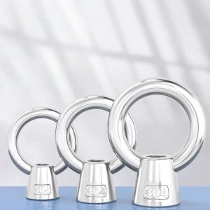 Stainless Steel 304 Japanese Eye Nuts M6 M8 M10 M12 M16 Lifting Rings Marine-Grade Hardware JIS1169 Rigging Hoisting Industrial