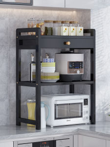 Kitchen Multi-Function Storage Rack Countertop Multi-Layer Spice Bowl Dish Storage Shelf Cabinet Sink Rack Microwave Oven Shelf