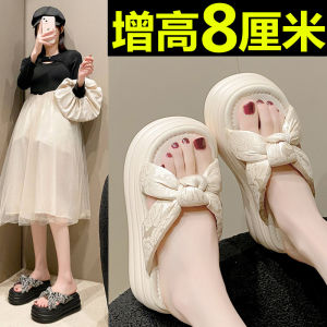 รองเท้าแตะส้นหนาสำหรับผู้หญิง ฤดูร้อน 2024 รองเท้าแตะชายหาดแบบสวมสบาย น้ำหนักเบา ขนาดเล็ก 34 รองเท้าแตะส้นเตี้ยสำหรับใส่ไปงานแต่งงาน