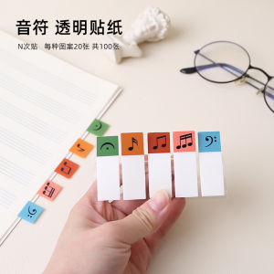 Nhãn Dán Âm Nhạc Trong Suốt Có Thể Viết Được Nhãn Dán Tiện Lợi Văn Phòng Phẩm Nhãn Dán Tập Tich Hợp Lý Văn Phòng Phẩm