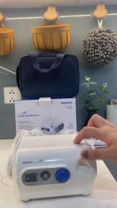 Máy xông mũi họng Omron NE-C28 Hỗ trợ hô hấp viêm mũi viêm họng bền đẹp người lớn và trẻ em . Bảo hành chính hãng 2 năm