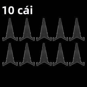 10 Chiếc Acrylic Trong Suốt Đế Đứng Để Trưng Bày Huy Hiệu Chân Huy Chương Hình Ảnh Thẻ Để Bàn Đa Năng Lưu Trữ Giá Đỡ Phong Cách Hiện Đại