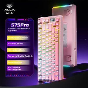 AULA | Gaming E-sports Wireless Bluetooth Tri-Mode Mechanical Keyboard