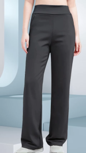 Womens Clothing High-Waisted Suit Pants Loose Wide-Leg Slimming and Stylish Four Colors Casual Trousers Straight Leg Elastic Waist Premium Fabric