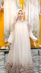 GAMIS CERUTY BABY DOLL SET KERUDUNG MOTIF PREMIUM