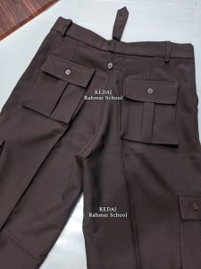 Celana Pramuka Kantong Saku 6 PDL Lapangan SMP SMA Guru Pembina Bahan Rapilo SNI Tebal Premium