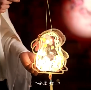 Lồng Đèn Trung Thu Thỏ Ngọc Trong Suốt LED DIY Cho Bé – Đèn Trung Thu Phát Sáng Lung Linh Dễ Thương