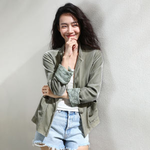 Miccbeirn | New Chinese Style Velvet Jacket With Embroidery Small Stand Collar Button Up Black Shiny Sequins Heavy Work Ladies Outerwear