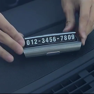 Bảng số điện thoại ô tô cao cấp YUMCHO để lại số điện thoại trên ô tô khi dừng đỗ xe