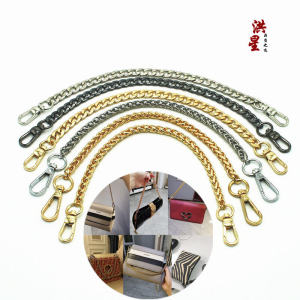 Short Metal Chain Handbag Strap Womens Bag Accessory Hand-Held Bag Chain with Short Length 30cm Brand: Hong Xing