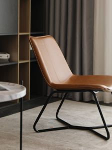 Italian Designer Single Internet Celebrity Accessible Luxury Normcore For Home Small Apartment Living Room Leather Balcony Casual Sofa Chair