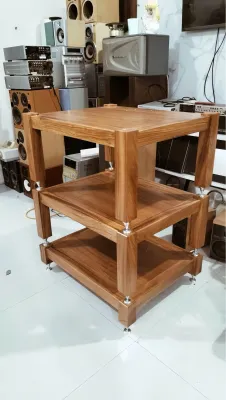 combo 3 kệ audio gỗ gõ đỏ