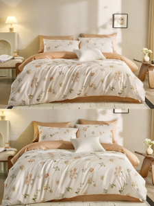 Soft 60s Cotton Four-Piece Bedding Set