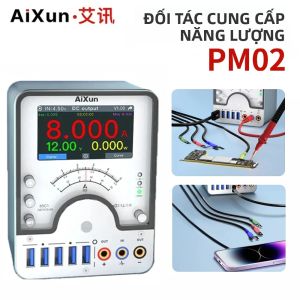 Aixun PM02 Công Cụ Cung Cấp Năng Lượng Hiển Thị Kỹ Thuật Số Thông Minh Sạc Nhanh Điện Áp Được Điều Chỉnh 0-32V Để Phát Hiện Sửa Chữa Thiết Bị Bộ Dụng Cụ Cầm Tay Bằng Kim Loại