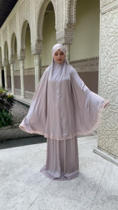 MUKENA DEWASA JACQUARD SILK PREMIUM 3 IN 1 KYLIE