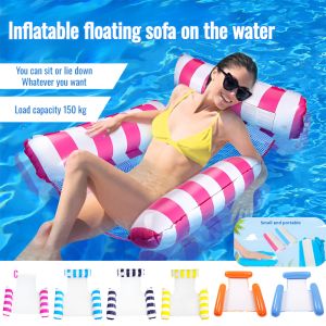 Water Floating Bed Inflatable Floating Row Sofa Hammock Pool Specialized Floating Row