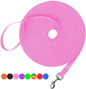 HATELI Extended Long Dog Leash Leads Durable Nylon Puppy Training Leash Traction Rope 6/9/15/30 Meters Long for Training Play Camping