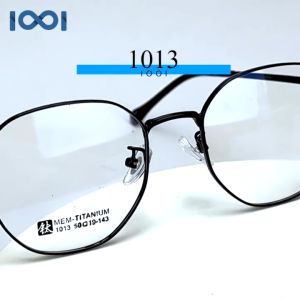 IOOI Eyewear -  Kacamata Geometrik Titanium Lentur Bisa Minus Anti Radiasi Blueray Pria Wanita 1013