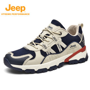 Jeep | Jeep Mens Summer Outdoor Hiking Shoes Breathable Lightweight Casual Shoes Anti-slip Sports Professional Off-road Mountain Climbing Shoes