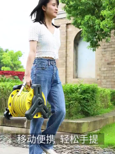 Garden Hose Reel Auto Retractable  Cart Wall Mounted Water Pipe Winding System with Connector for Car Washing Garden Watering