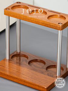 Jojos L PD Sound Coffee Utensils Storage Rack Real Wood Powder Grinder Hammer Holder Broadcast Kitchen Accessories