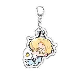 Bandai | Anime Alien Stage Keychains for Womens Bag Accessories Cute Luka Ivan Till Mizi Hyuna Sua Pendant Keyrings Jewelry Fans Gifts