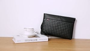 JUNZIDAISHU Tas Tangan Clutch Pria Wanita Dompet Tangan Kulit PU Import Premium