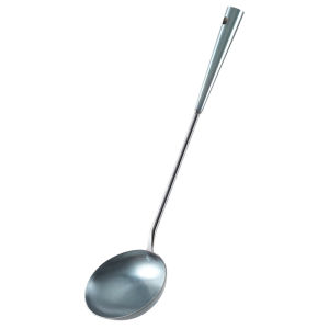 Egg Dumplings Dedicated Spoon Uncoated Old-Fashioned Handmade Iron Spoon Non-Stick Egg Dumplings Artifact Tool Pour Oil Dipper Soup Pot Shovel