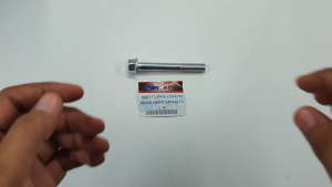 Baut Flange 10x75 Monoshock Satria FU (Harga 1 PC) - Baud Bibir Topi 10 mm Panjang 75 mm Kunci 14