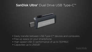 SanDisk Ultra® Dual Drive USB Type-C™ - High-Speed USB 3.1 - Easily Transfer Files - Reversible Connector
