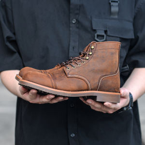 Retro Leather High Top Martin Boots