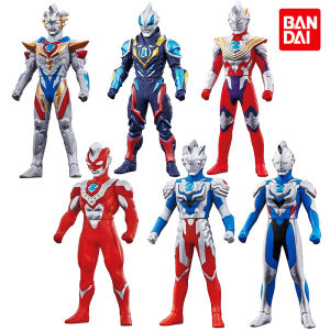 Bandai Ultraman Doll Silver Galaxy Initial Rising Joma Future Delta Claw Soft Silicone Toys for Children Ages 6 and Above