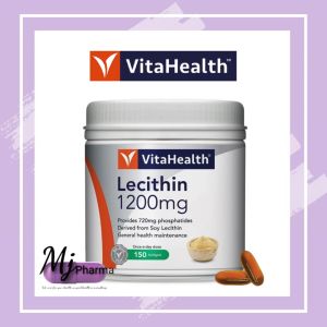 VitaHealth Lecithin 1200mg 150s softgels soya oil helps metabolism cell membrane support