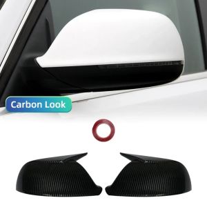 Black for Audi Q5 8R Q7 4L SQ5 Side Mirror Cover Caps 2009 2012 2013 2014 2015 2016 Door Wing Rearview Replace Glossy Shell Case