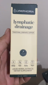 Lymphoria Lymphatic Drainage Liquid Herbal Extract Drops Natural Deep Lung Support Bronchial Soothing Mucus Relief Immune Resilience & Digestive Balance Dietary Supplement 2FL.OZ
