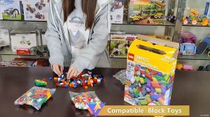 Boxed 500PCS Small Particle Building Blocks Compatible with Creative DIY Kindergarten Educational Toys Bulk Building Blocks