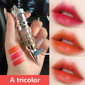 【3 Colors】3PCS/SET Queens Scepter Lipstick Three-color Matte Mist 24H Long Last Waterproof Moisturizing Fashionable Lip Gloss Make Up Cosmetic