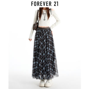 Forever21 | Retro Grid Organza A-line Skirt