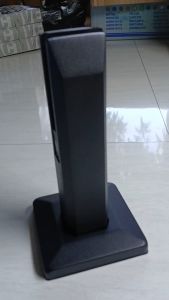 SPIGOT KACA BLACK HITAM 20 CM / TIANG RAILING BRAKET KAKI JEPIT STAINLESS 201